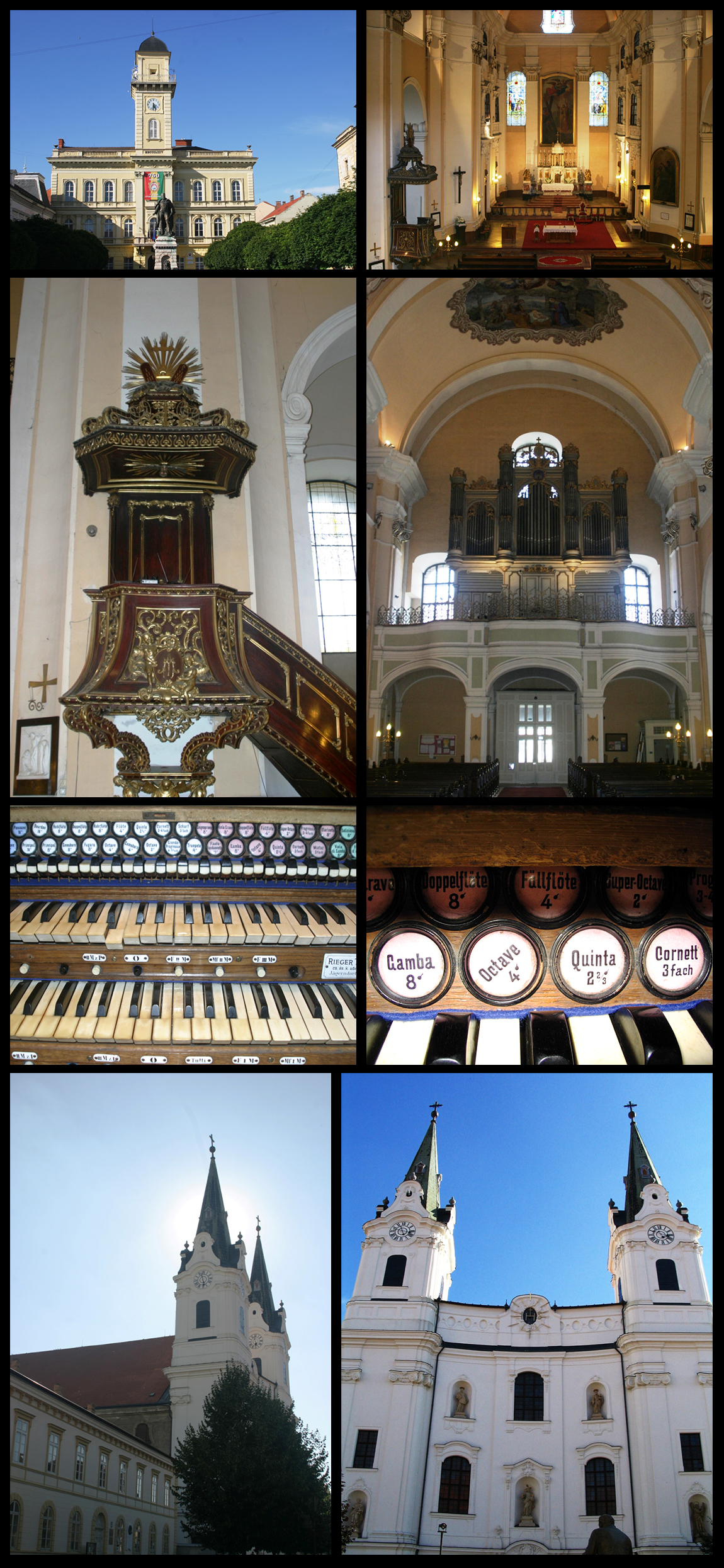 St. Andrew Church in KOmarom, and Buckow-Rieger Organ