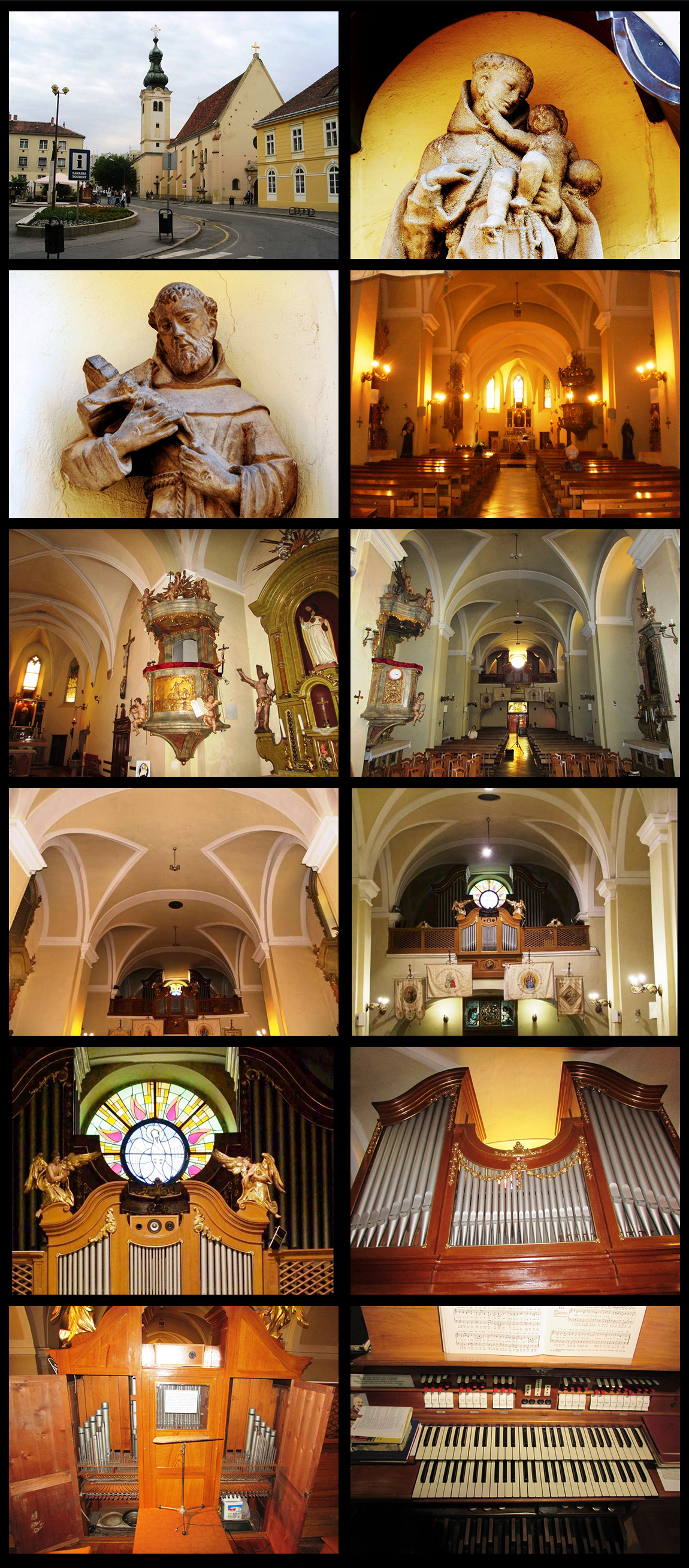 Franciscan Church of Szombathely and Rieger Organ Franciscan Church of Szombathely and Rieger Organ