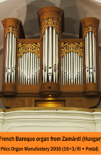 POM - French style Baroque organ from Zamárdi