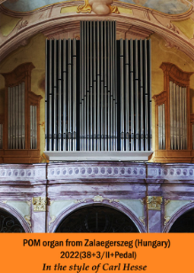 Carl Hesse style Organ from Zalaegerszeg