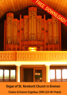 Fischer & Krämer  Organ from St. Remberti Church in Bremen