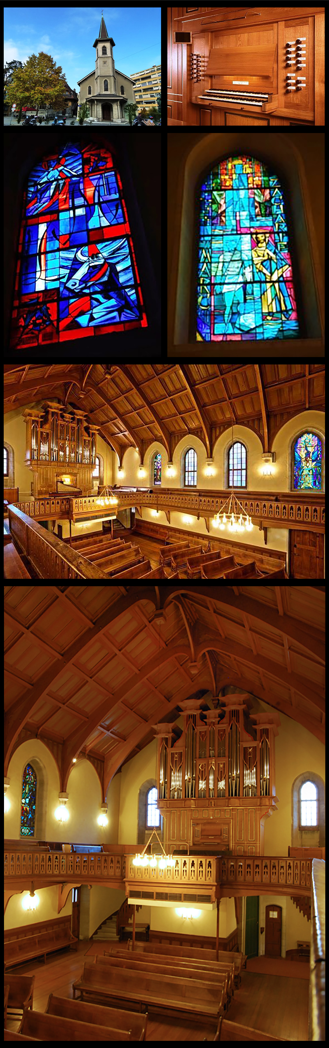 Protestant church of Eaux-Vives and the Grenzing Organ