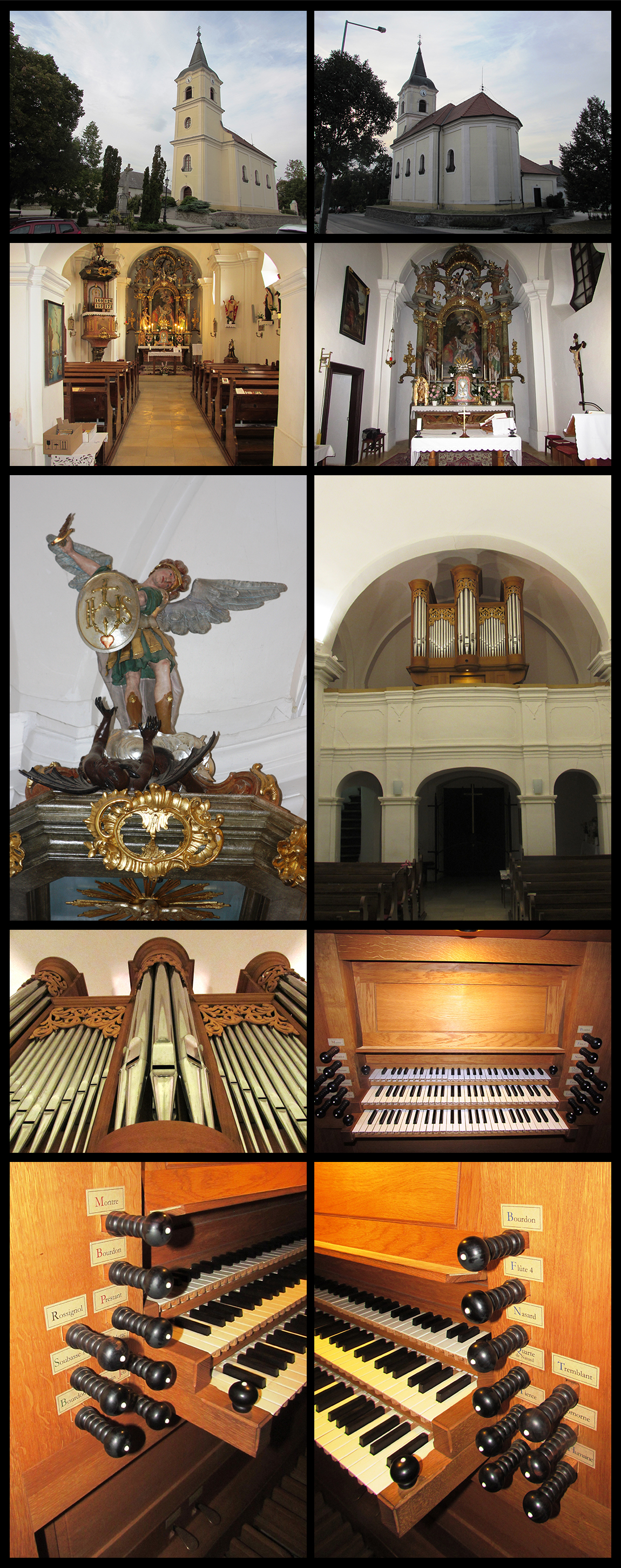 Catholic Church from Balatonzamardi and the POM organ